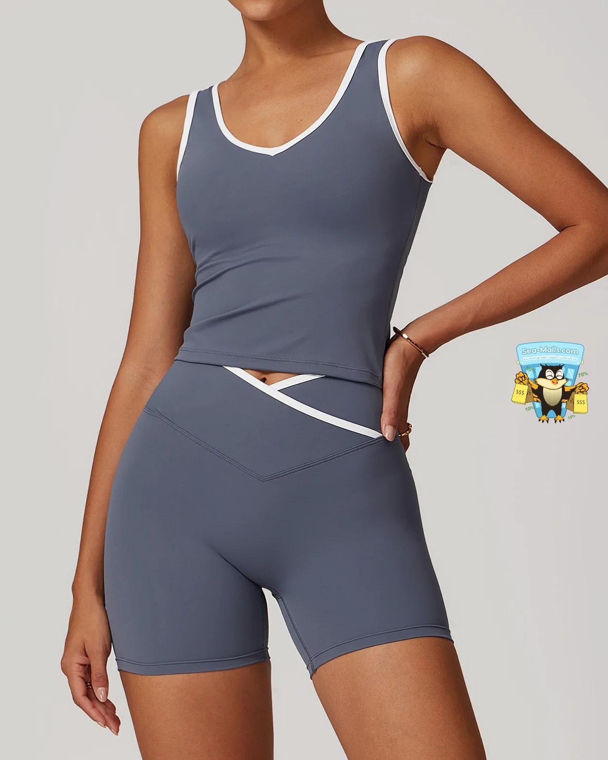 Women’s 2PCS Yoga Set Tank & Shorts / Bra & Leggings