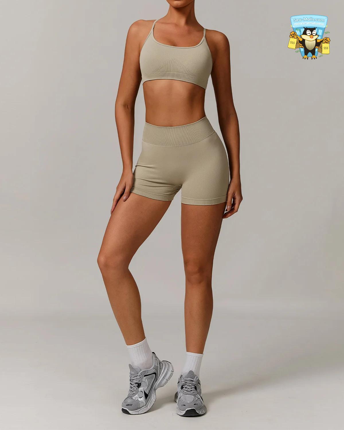 Seamless Yoga Set for Women 2/3PCS Sports Bra & Leggings Fitness Tracksuit