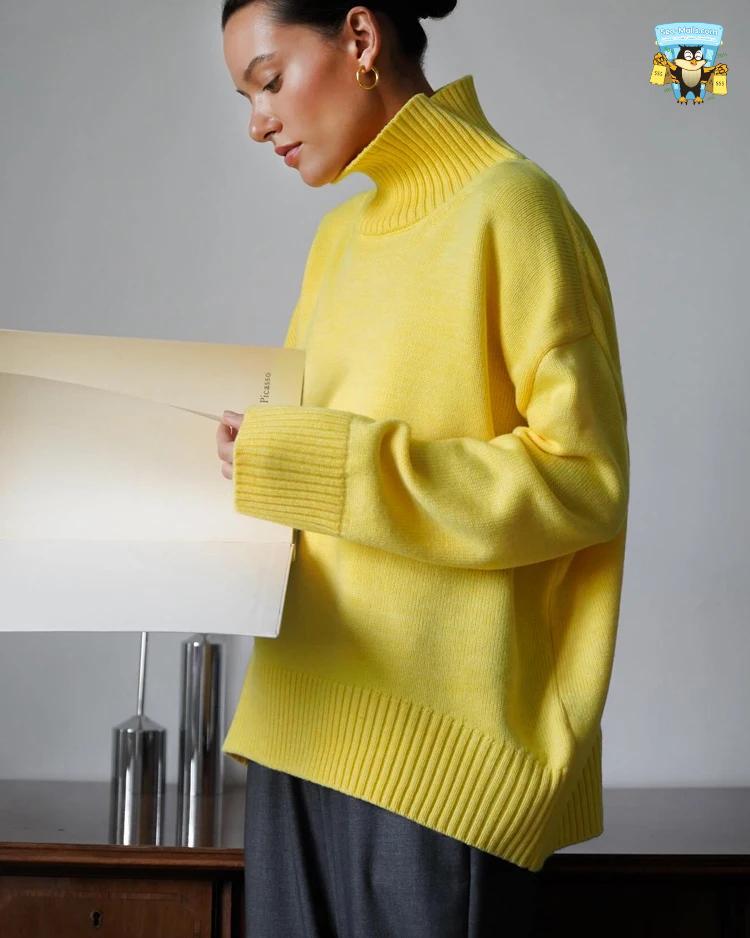 Oversized Knitted Turtleneck S