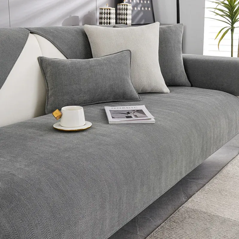 1PC Chenille Fabric Sofa Seat Cover Universal Non-Slip Couch Towel Sofa Protective Slipcover Pad for Home Decor funda sofá 쇼파커버