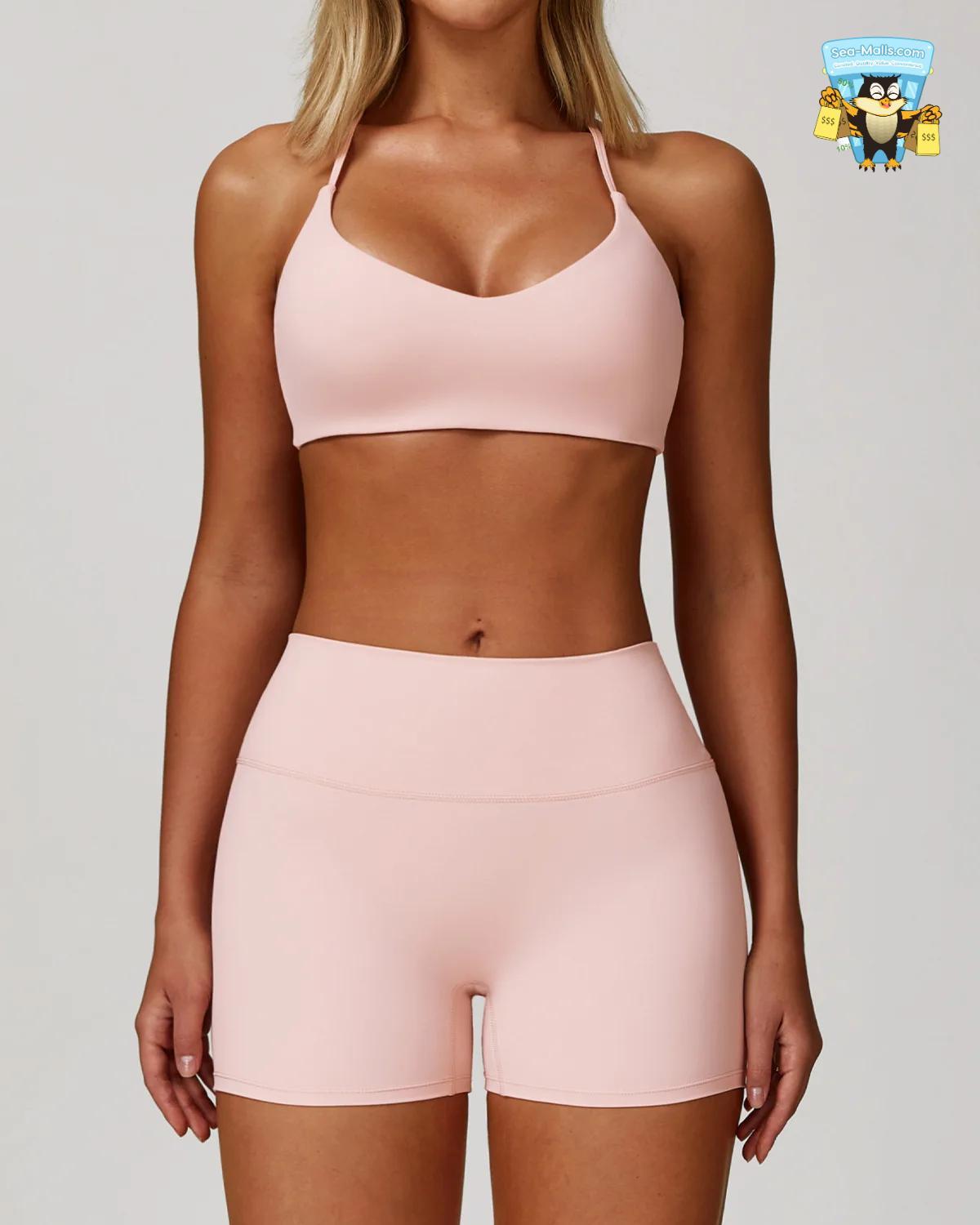 Women’s 2/3PCS Yoga Suit Set – Long Sleeve, Sports Bra & Leggings