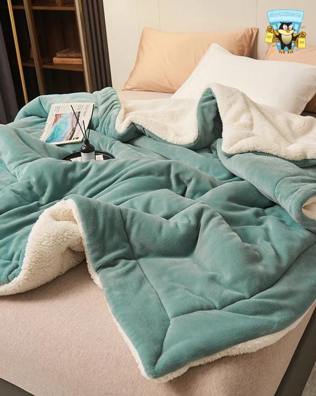 Super Soft Imitation Lambswool Blanket Comforter
