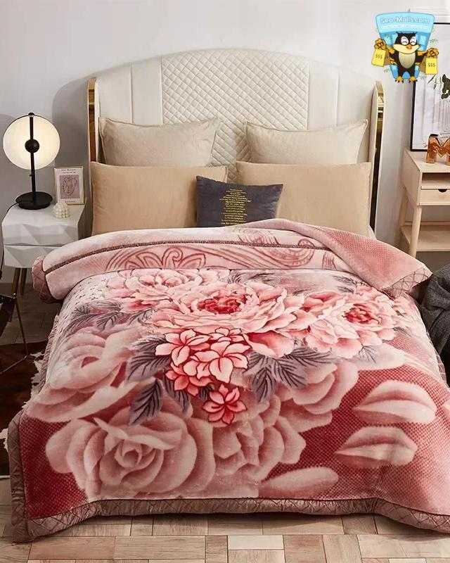 Warm Weighted Raschel Blanket Plush Comforter