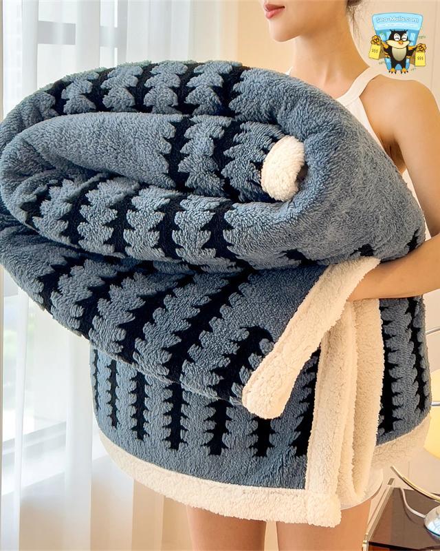 Thickened Warm Flannel Blanket Super Soft Cozy Comfort