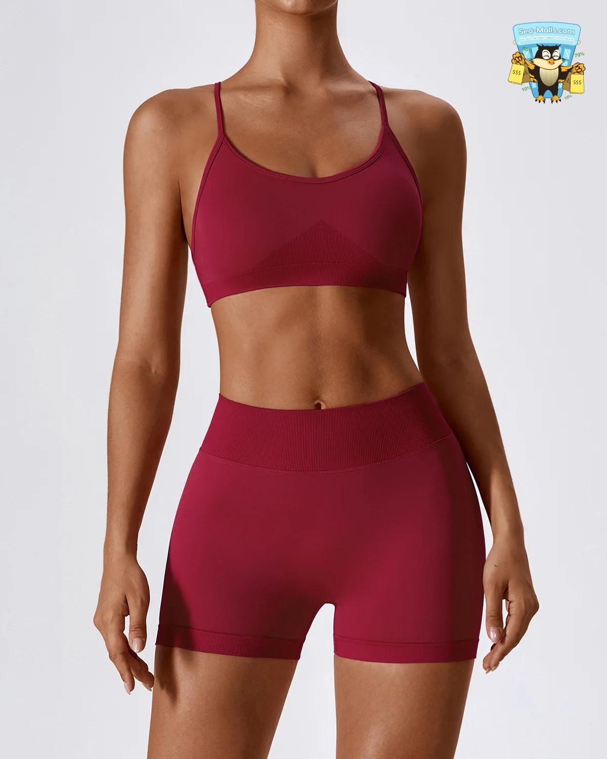 Seamless Yoga Set for Women 2/3PCS Sports Bra & Leggings Fitness Tracksuit