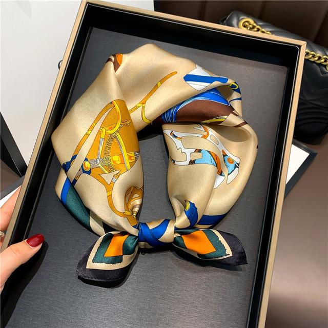 100% Silk Bandana Scarf – Luxury Square Neckerchief