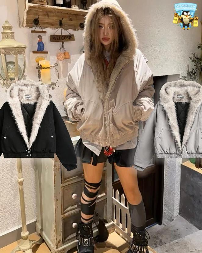 Style Unisex Winter Coat Faux 