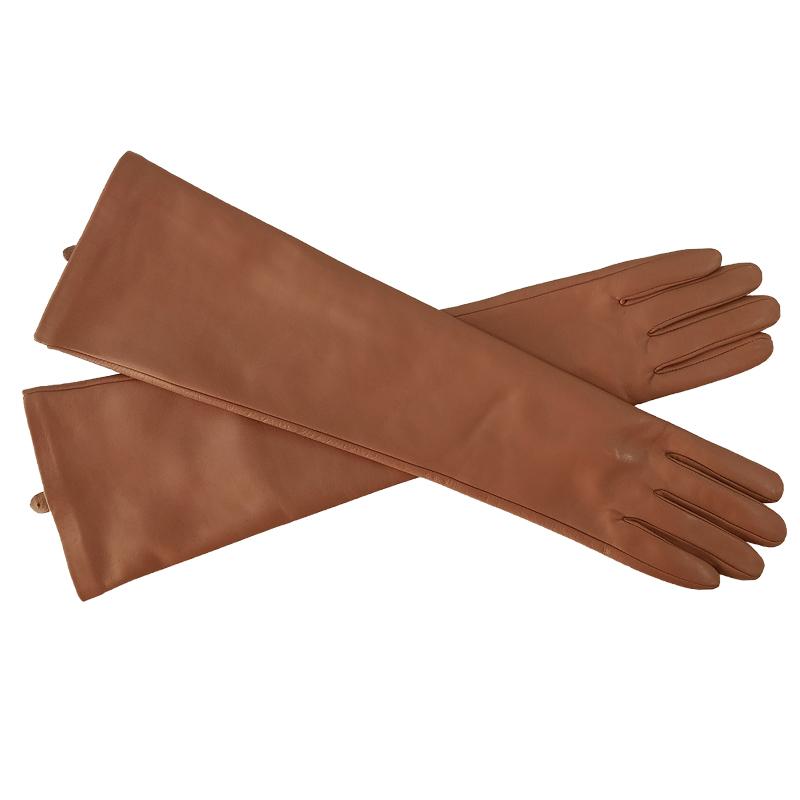 Women's Long Sheepskin Leather Gloves