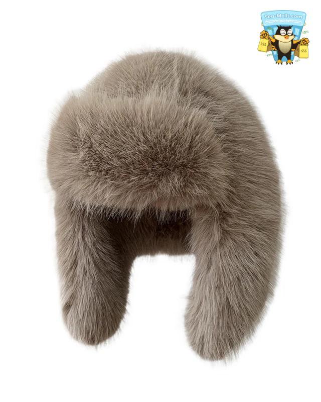 Faux Fox Fur Bomber Hat Women Winter Earflap Ski Cap