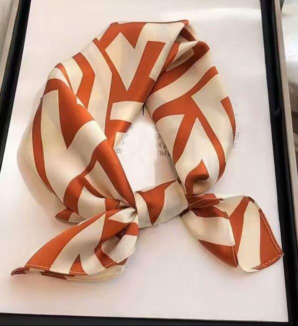 100% Pure Silk Floral Square Scarf Women Neck Hair Bandana