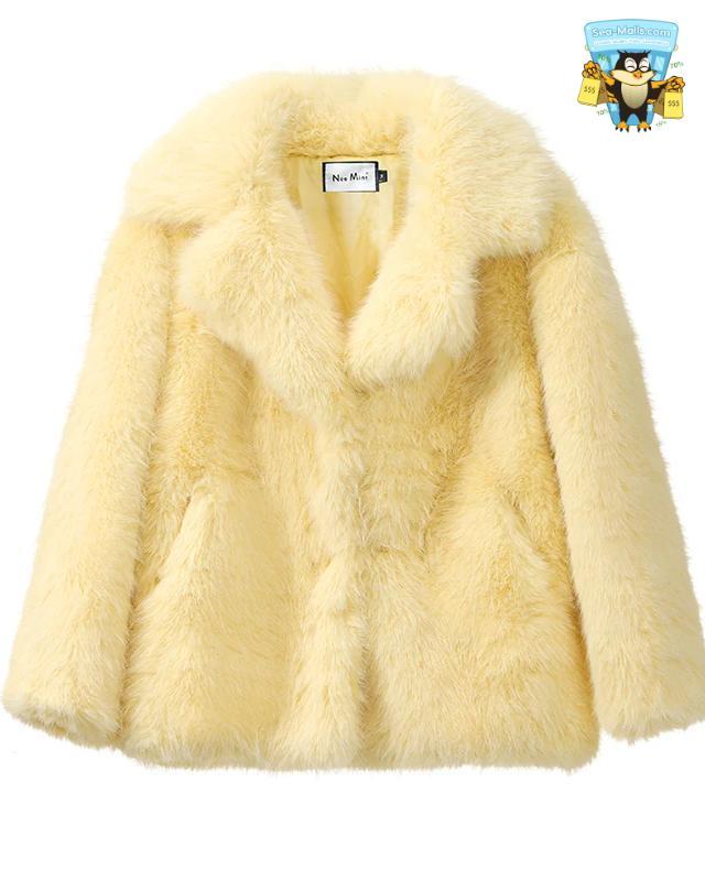 Luxury Faux Fur Long Coat Women Winter Thick Warm Overcoat