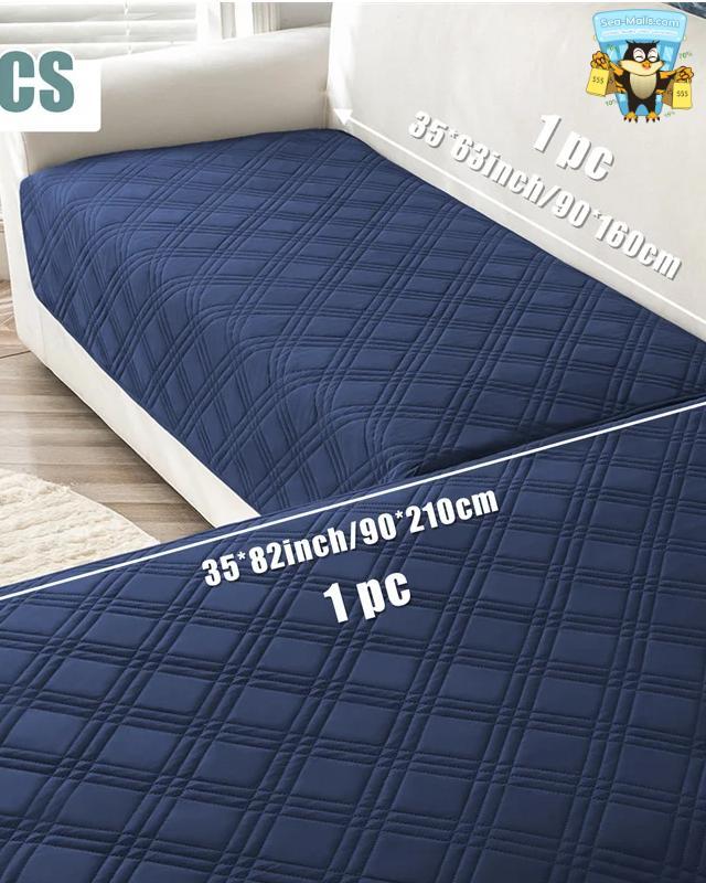 Water Repellent Plaid Sofa Seat Cover Non-Slip Couch Protector