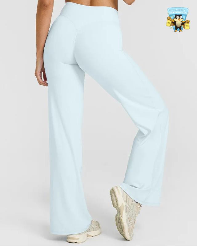 Women’s Straight-Leg Yoga Pants High-Waist Wide-Leg Style