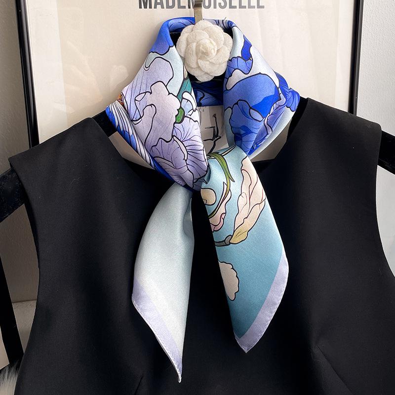 100% Silk Bandana Scarf – Luxury Square Neckerchief