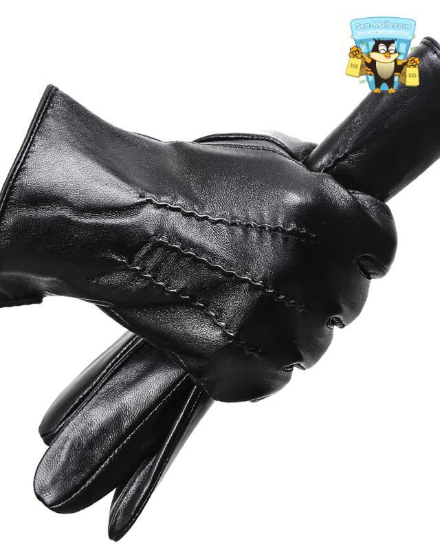 Men’s Genuine Leather Winter Gloves