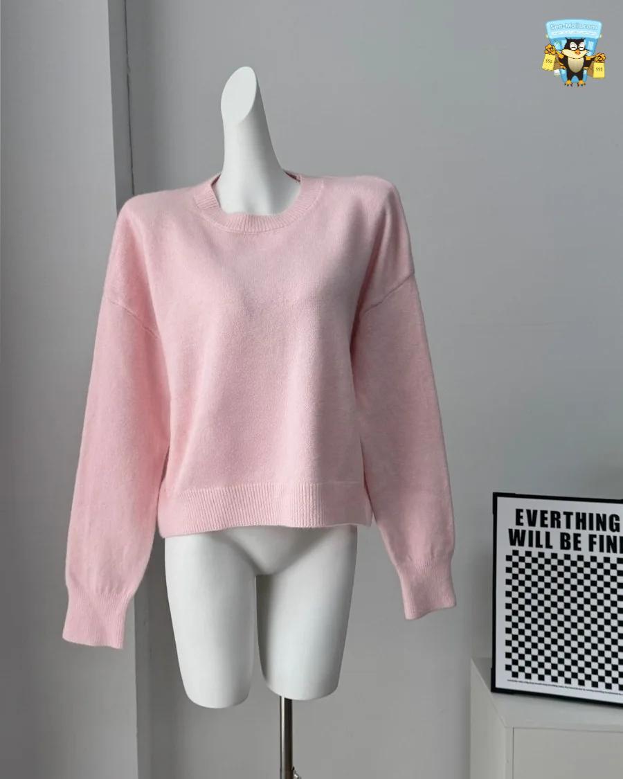 Basic O-Neck Women’s Sweater 2025 Oversized Knit Pullover Casual