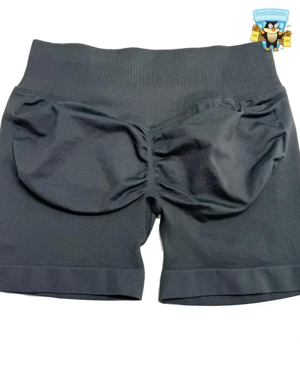Low Waist Seamless Yoga Shorts Scrunch Bum Workout Fitness