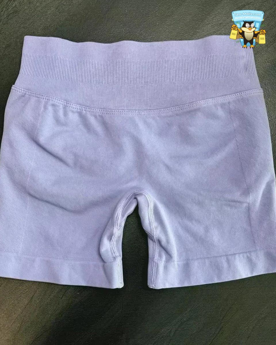 Low Waist Seamless Yoga Shorts Scrunch Bum Workout Fitness