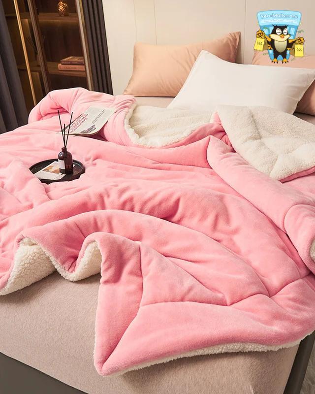 Super Soft Imitation Lambswool Blanket Comforter