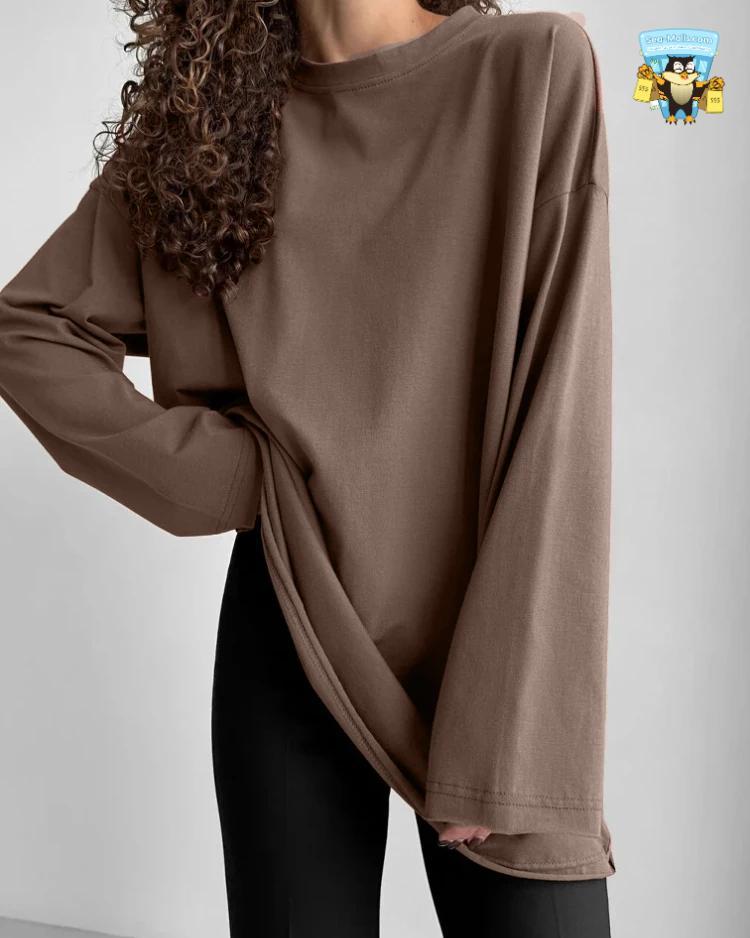 Oversized O-Neck T-Shirt Women