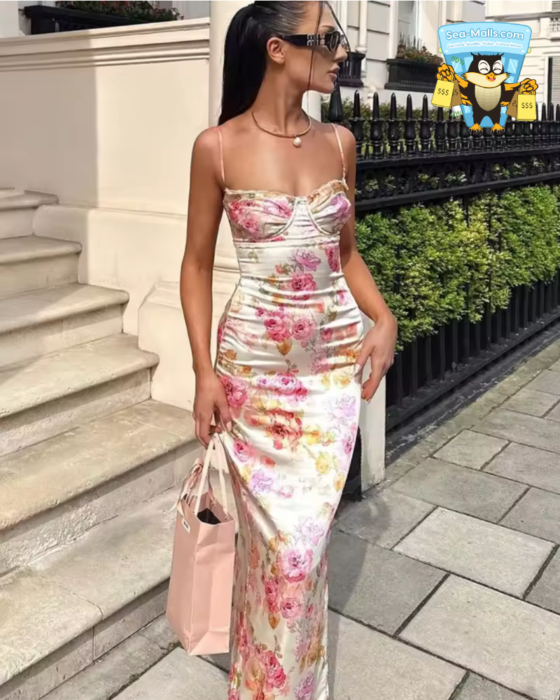 Summer Spaghetti Strap Floral 