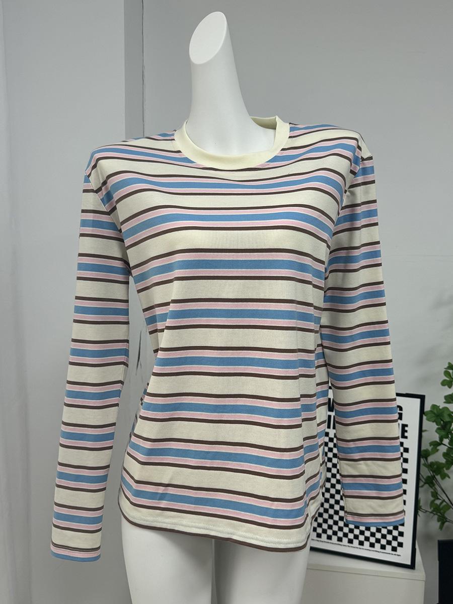Polo Neck Cotton Crop Top Loose-Fit Chic Summer Pullover