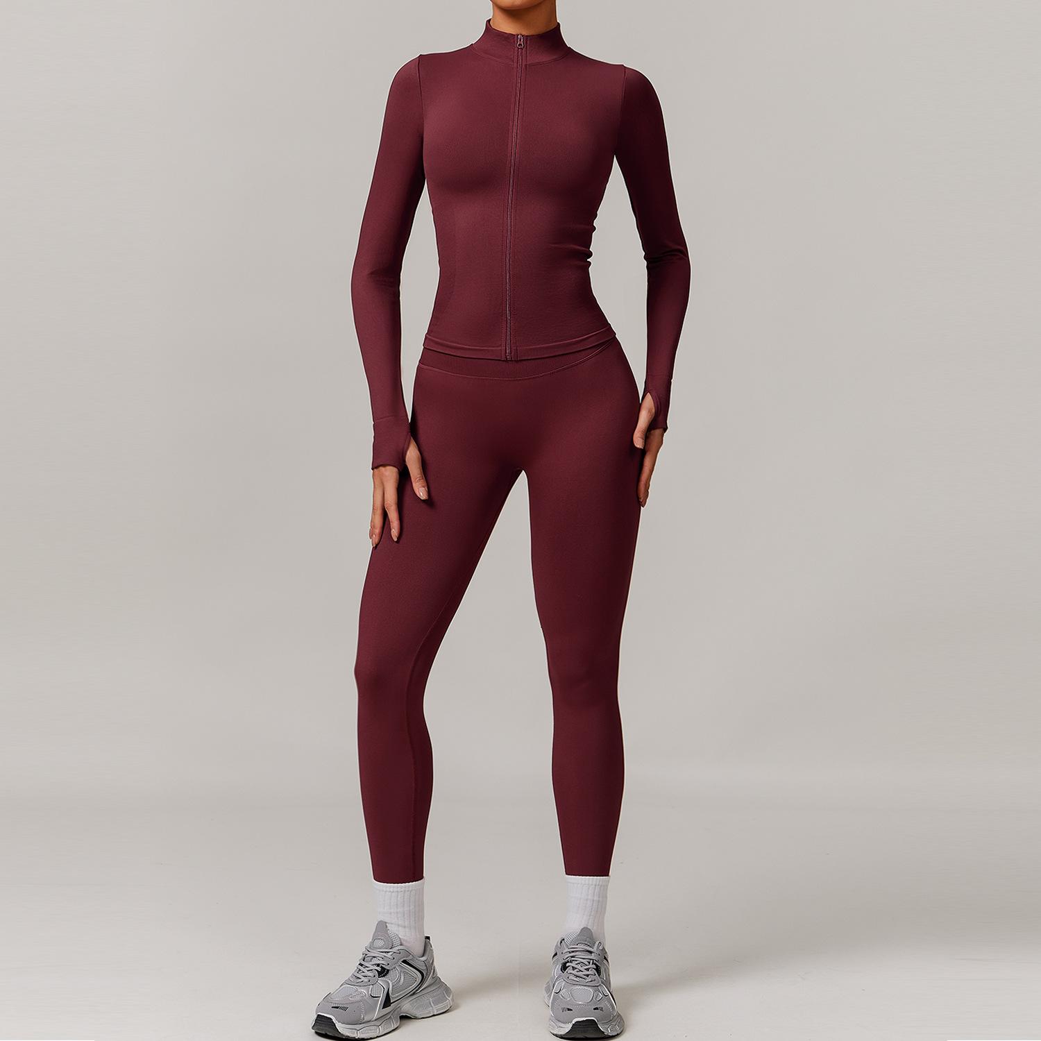 Seamless Yoga Set for Women 2/3PCS Sports Bra & Leggings Fitness Tracksuit