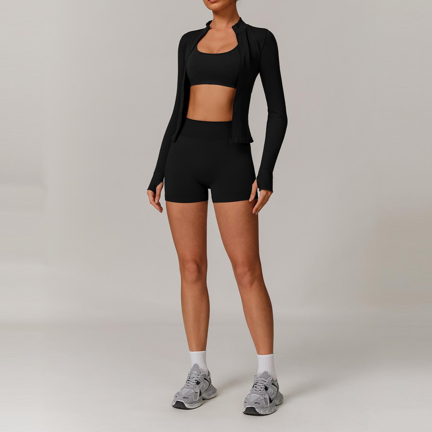 Seamless Yoga Set for Women 2/3PCS Sports Bra & Leggings Fitness Tracksuit