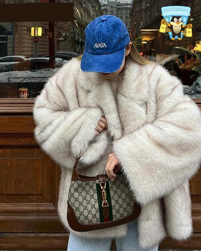 Oversized Faux Fox Fur Jacket 