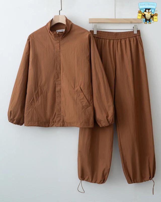 Women’s Casual Sports-Style Jacket and Pants Set – Autumn Two-Piece Outfit