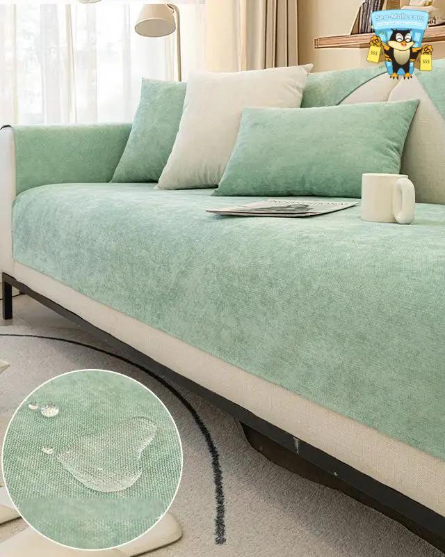 Non-Slip Waterproof Sofa Seat Cover Anti-Cat Scratch Couch Mat