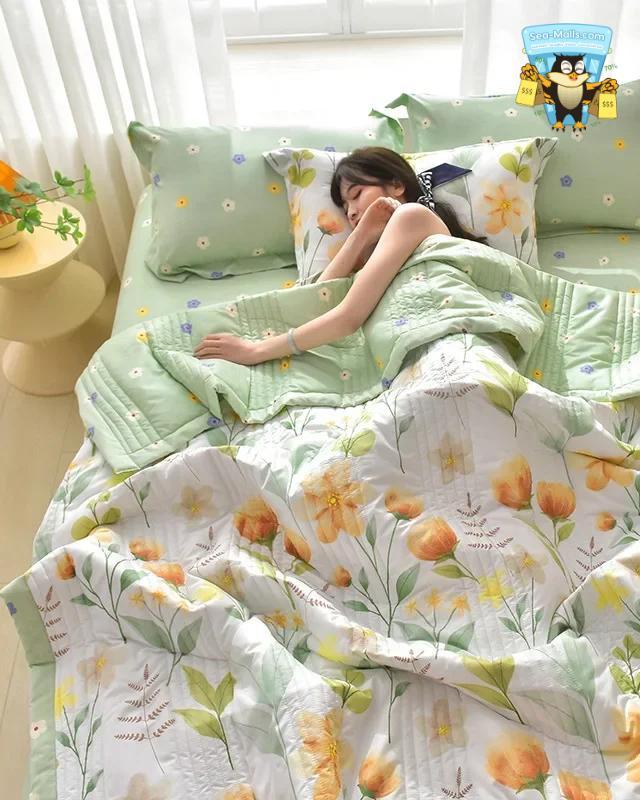 Lightweight Quilted Summer Duvet Blanket