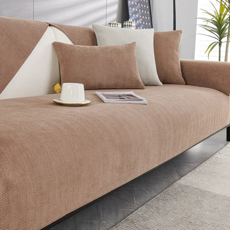 1PC Chenille Fabric Sofa Seat Cover Universal Non-Slip Couch Towel Sofa Protective Slipcover Pad for Home Decor funda sofá 쇼파커버