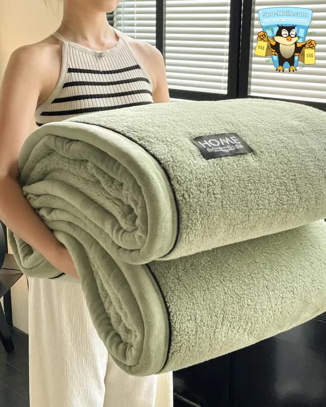 Velvet Fleece Winter Blanket Soft Warm Sofa & Bed Use