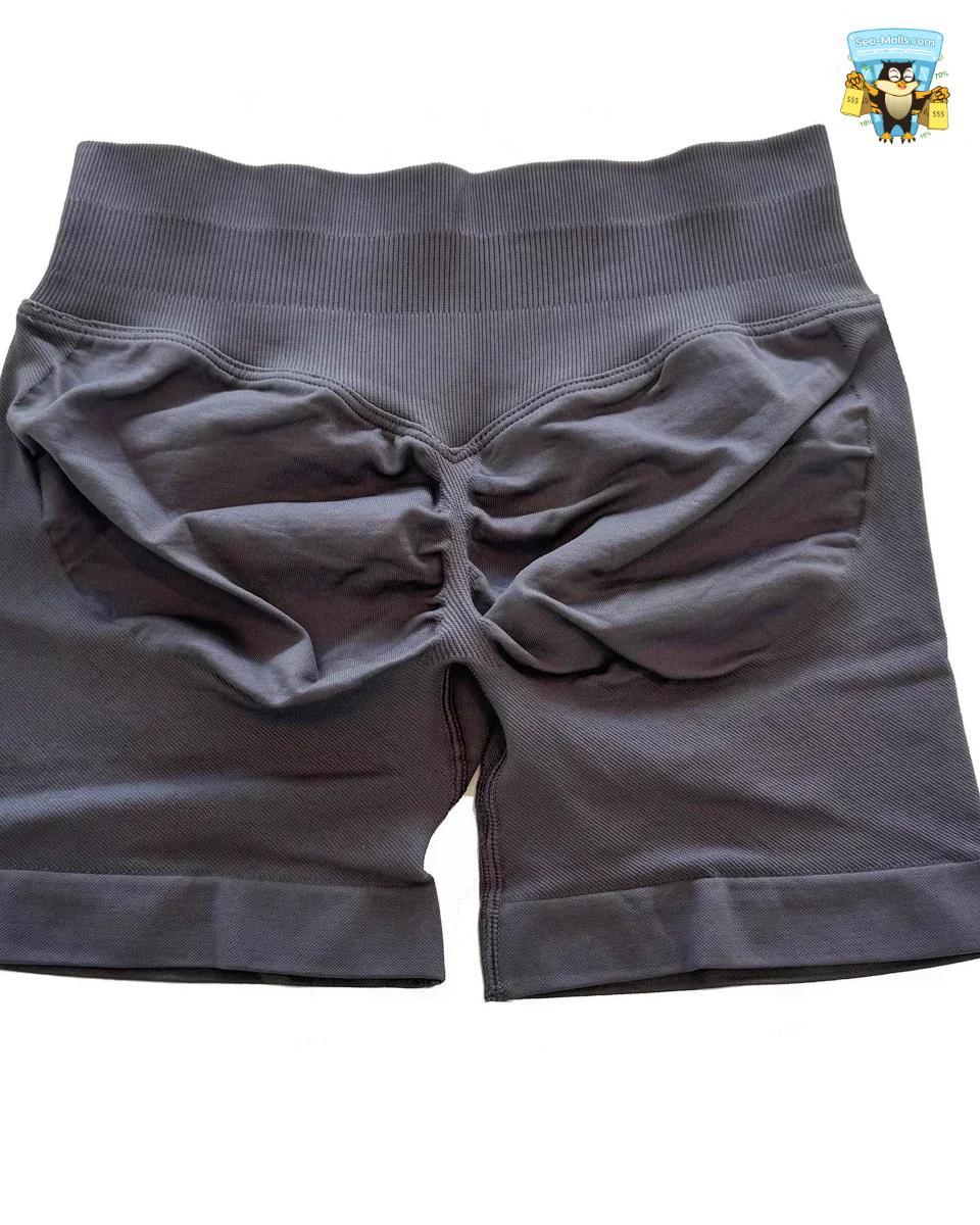 Low Waist Seamless Yoga Shorts Scrunch Bum Workout Fitness