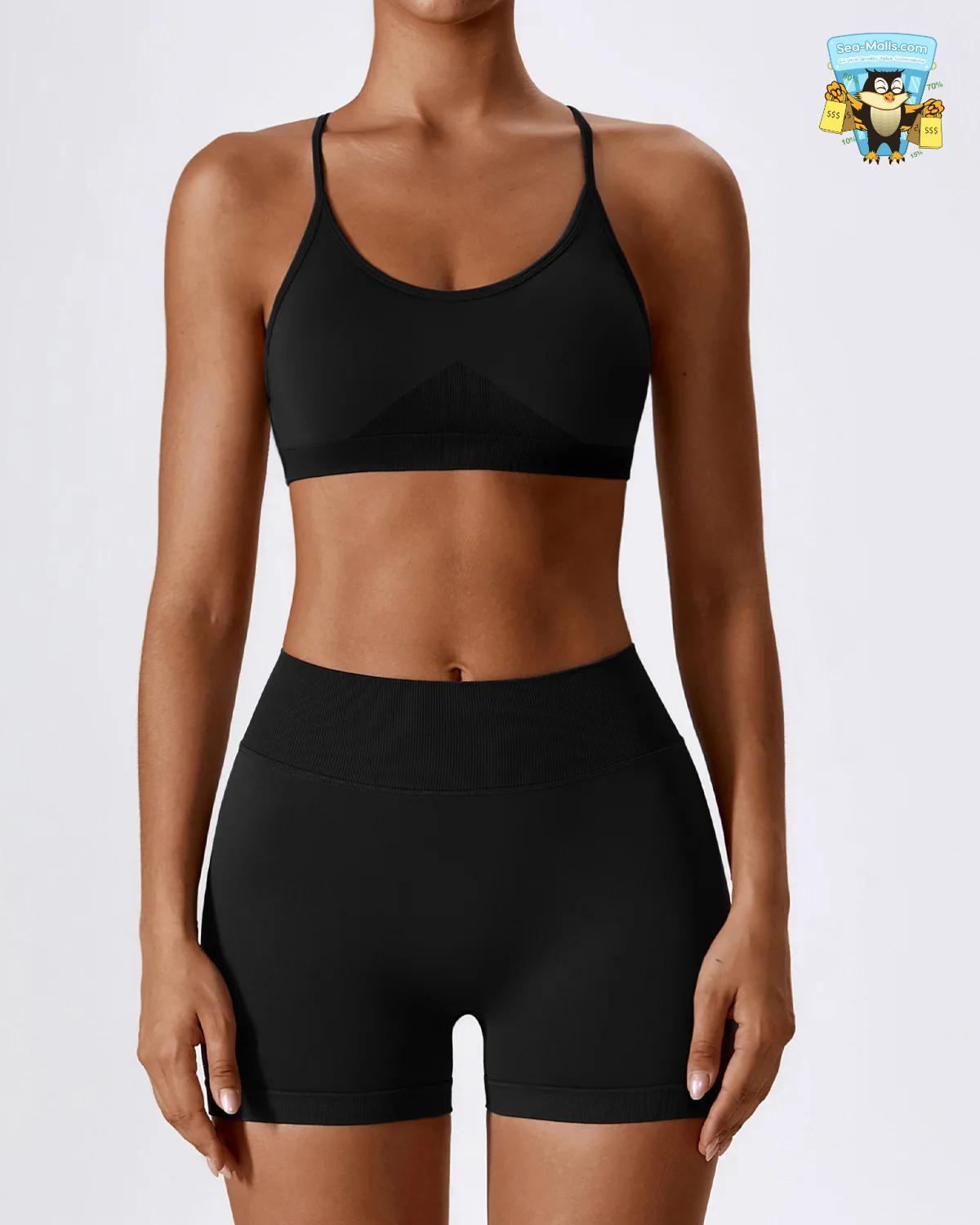 Seamless Yoga Set for Women 2/3PCS Sports Bra & Leggings Fitness Tracksuit