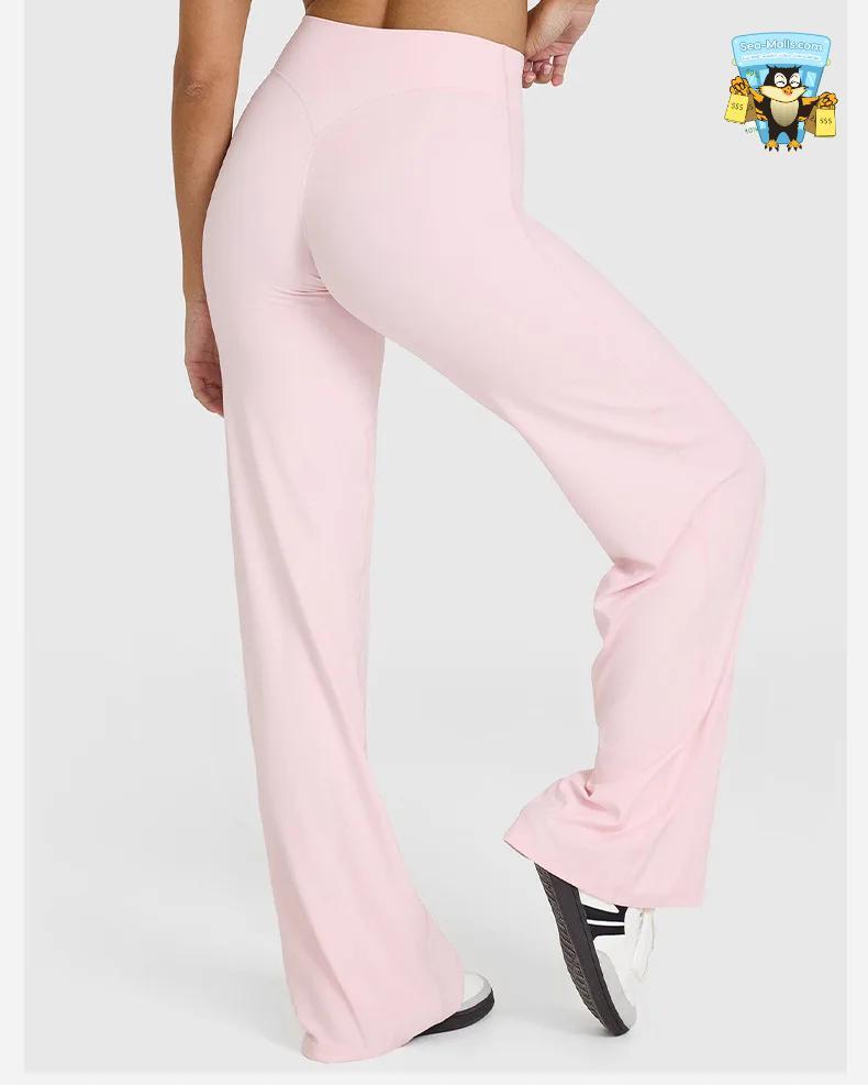 Women’s Straight-Leg Yoga Pants High-Waist Wide-Leg Style