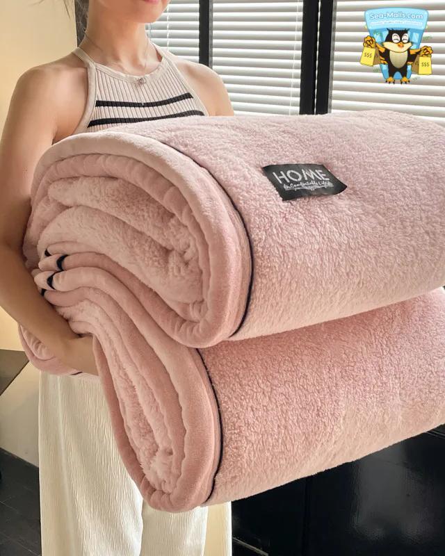 Velvet Fleece Winter Blanket Soft Warm Sofa & Bed Use