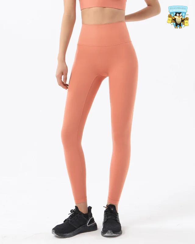 Women’s High-Waist Nylon Breathable Seamless Yoga Pants