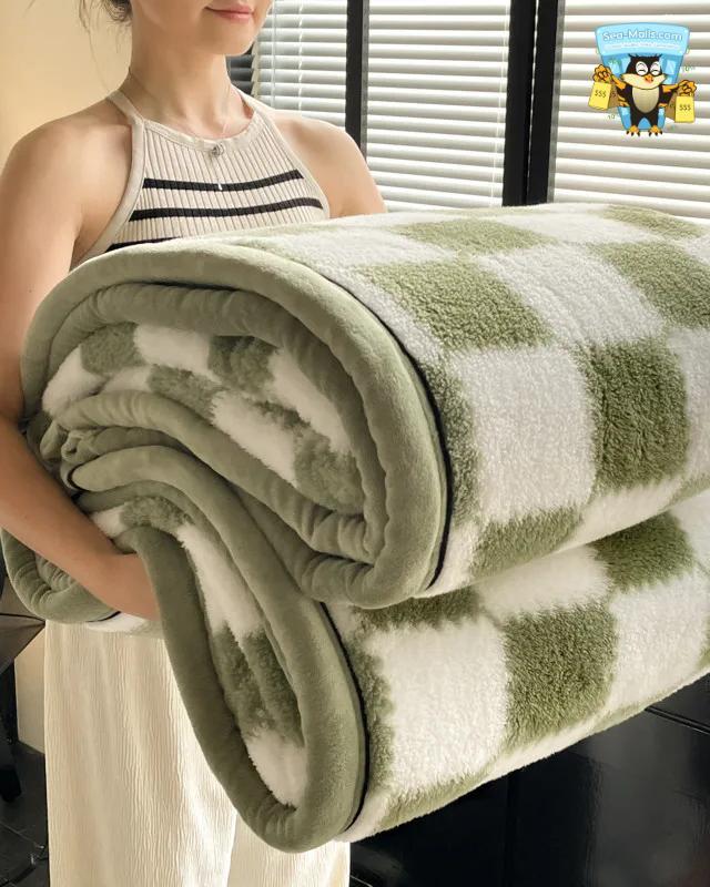 Velvet Fleece Winter Blanket Soft Warm Sofa & Bed Use