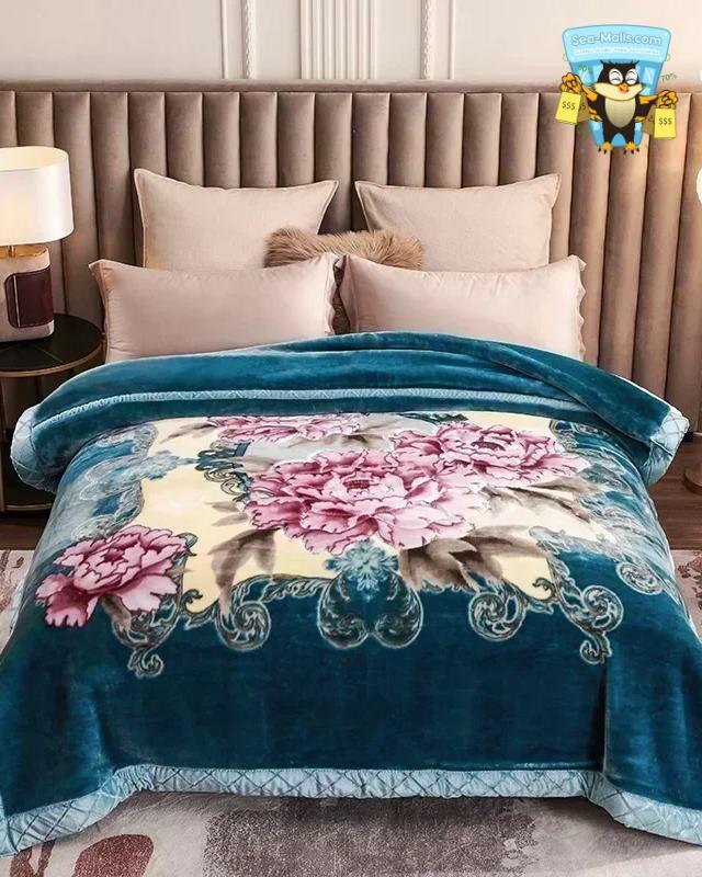 Warm Weighted Raschel Blanket Plush Comforter