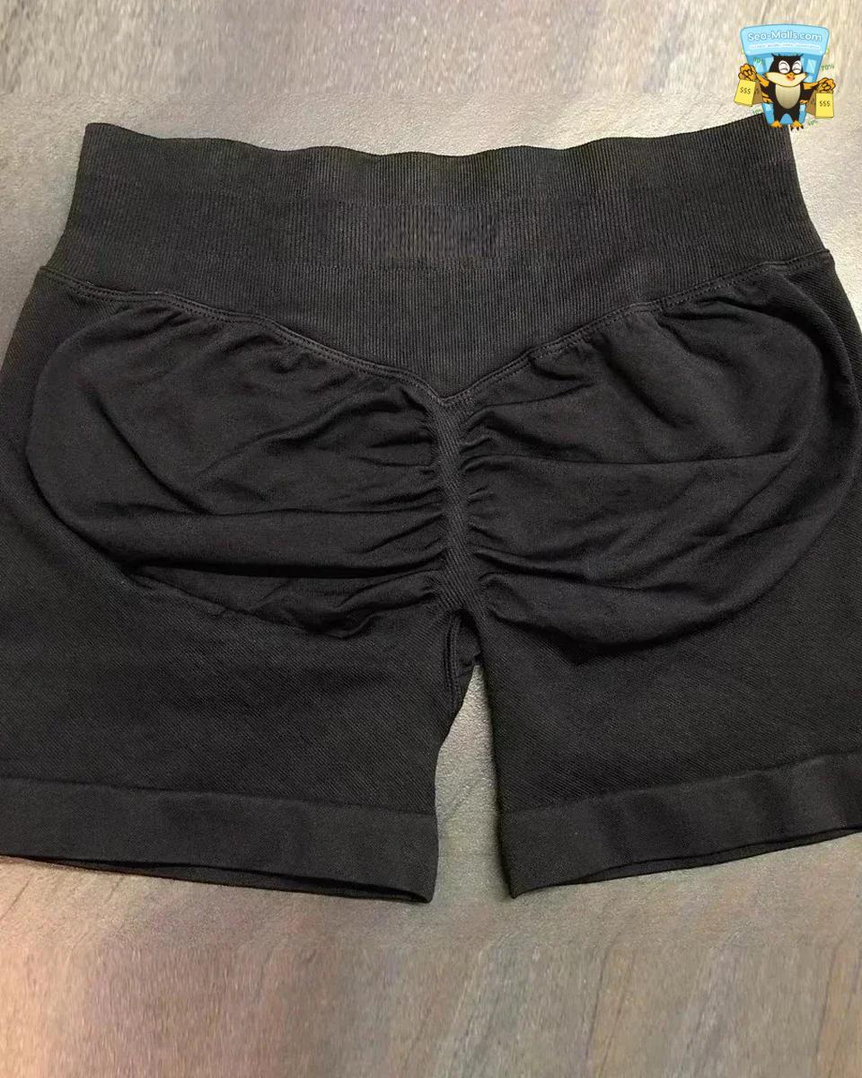 Low Waist Seamless Yoga Shorts Scrunch Bum Workout Fitness