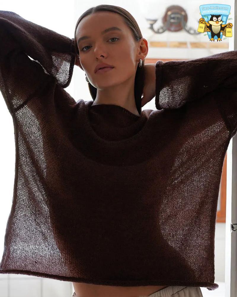 Women’s Hollow Knitted Sweat