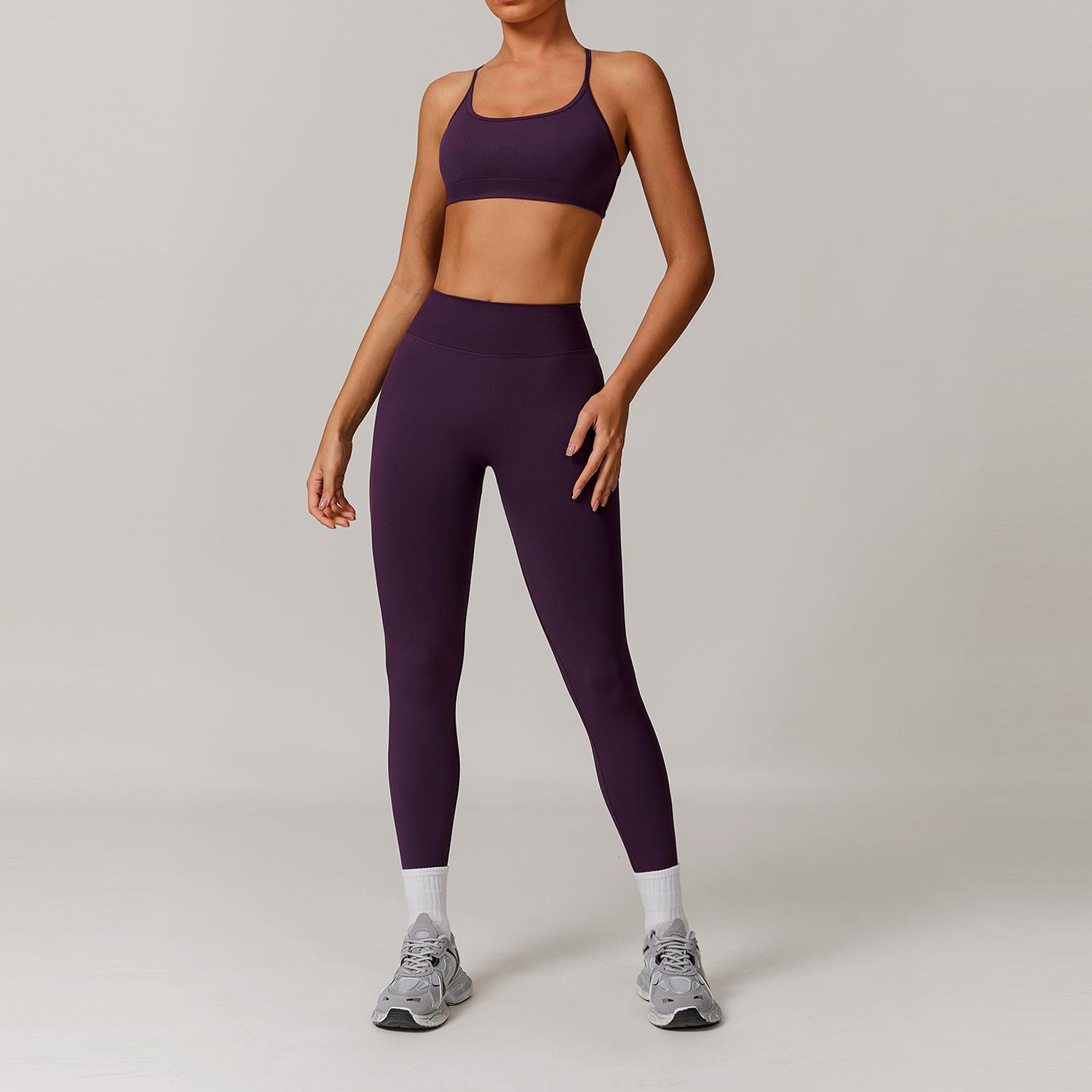 Seamless Yoga Set for Women 2/3PCS Sports Bra & Leggings Fitness Tracksuit