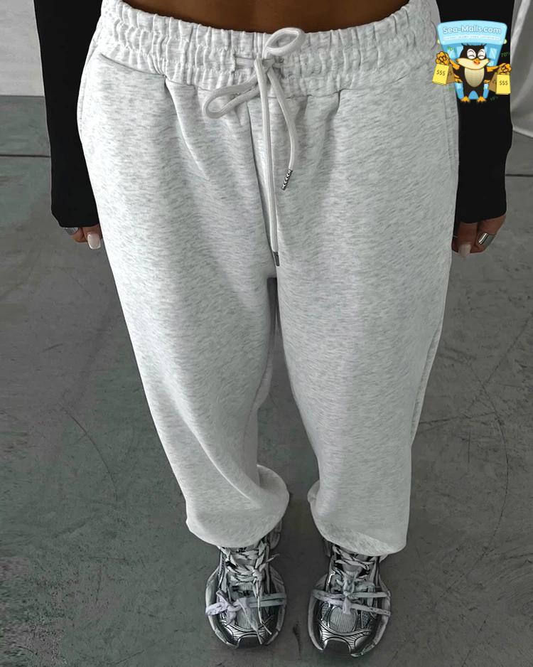 High-Waist Jogger Sweatpants f