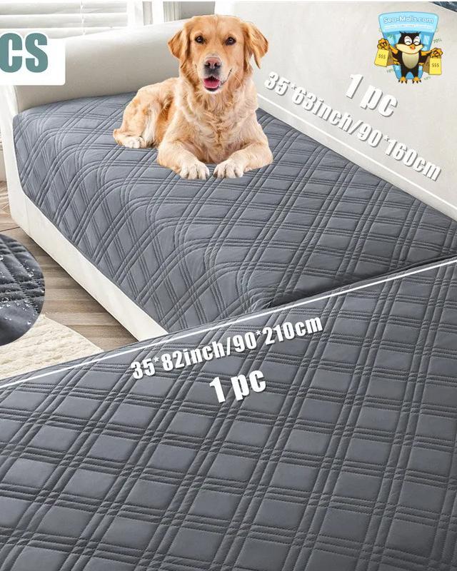 Water Repellent Plaid Sofa Sea