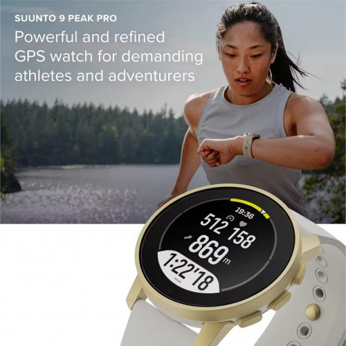 Suunto 9 Peak Pro Gps Sports Watch Pearl Gold​