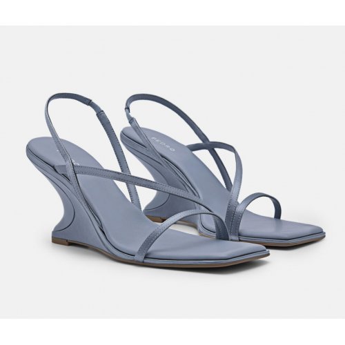  Oriana Wedge Sandals - Slate Blue 