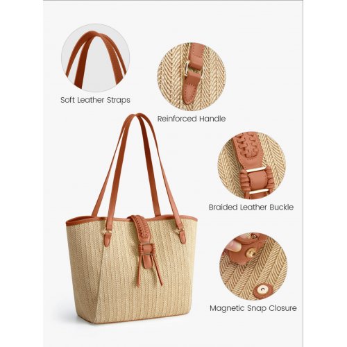 Marina Raffia Staw Tote Bag