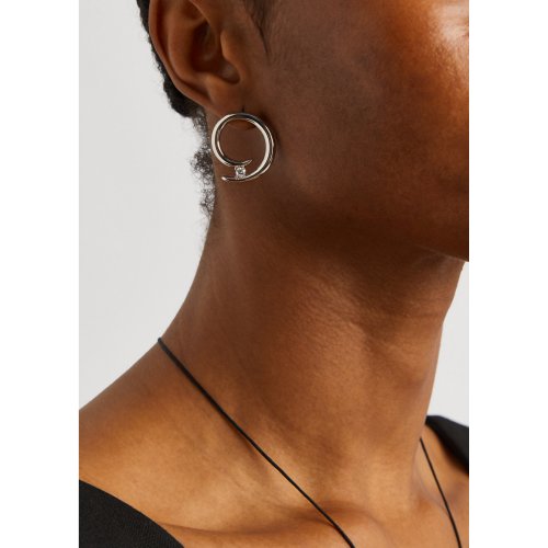  ANISSA KERMICHE Grande Charmeur silver-plated drop earrings  - Gallery Image 1